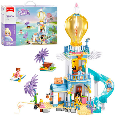Конструктор Girls' dream - Летний дворец с горкой (Sluban M38-B1174)