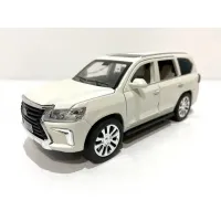 Машинка металлическая М1:24  Lexus LX570 9218 Белая