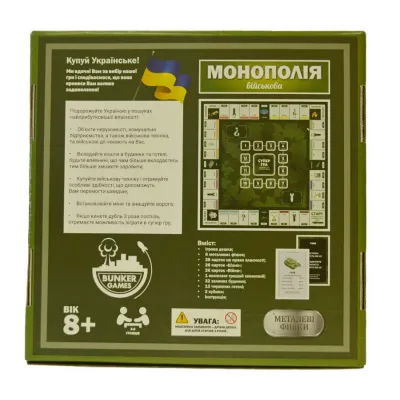 Настольная игра Монополия Военная - Украинская версия (арт. 79610)